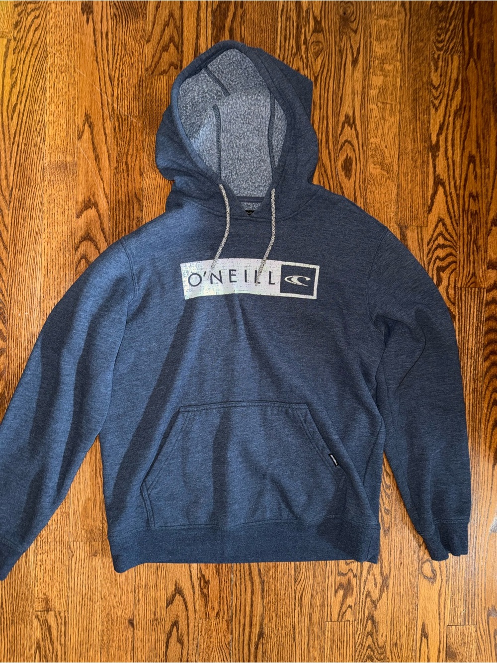 O'Neill Dark Blue Hooded Pullover Sweatshirt with Logo